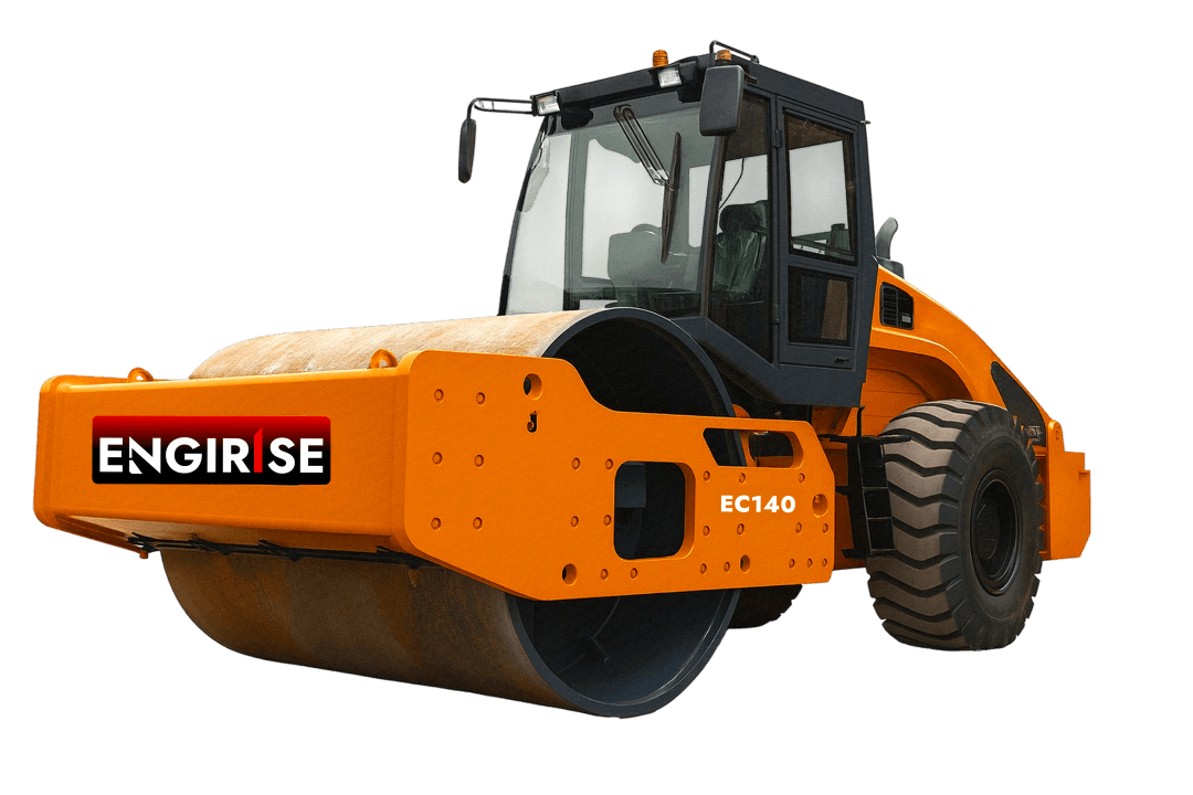 ec140 single drum road roller